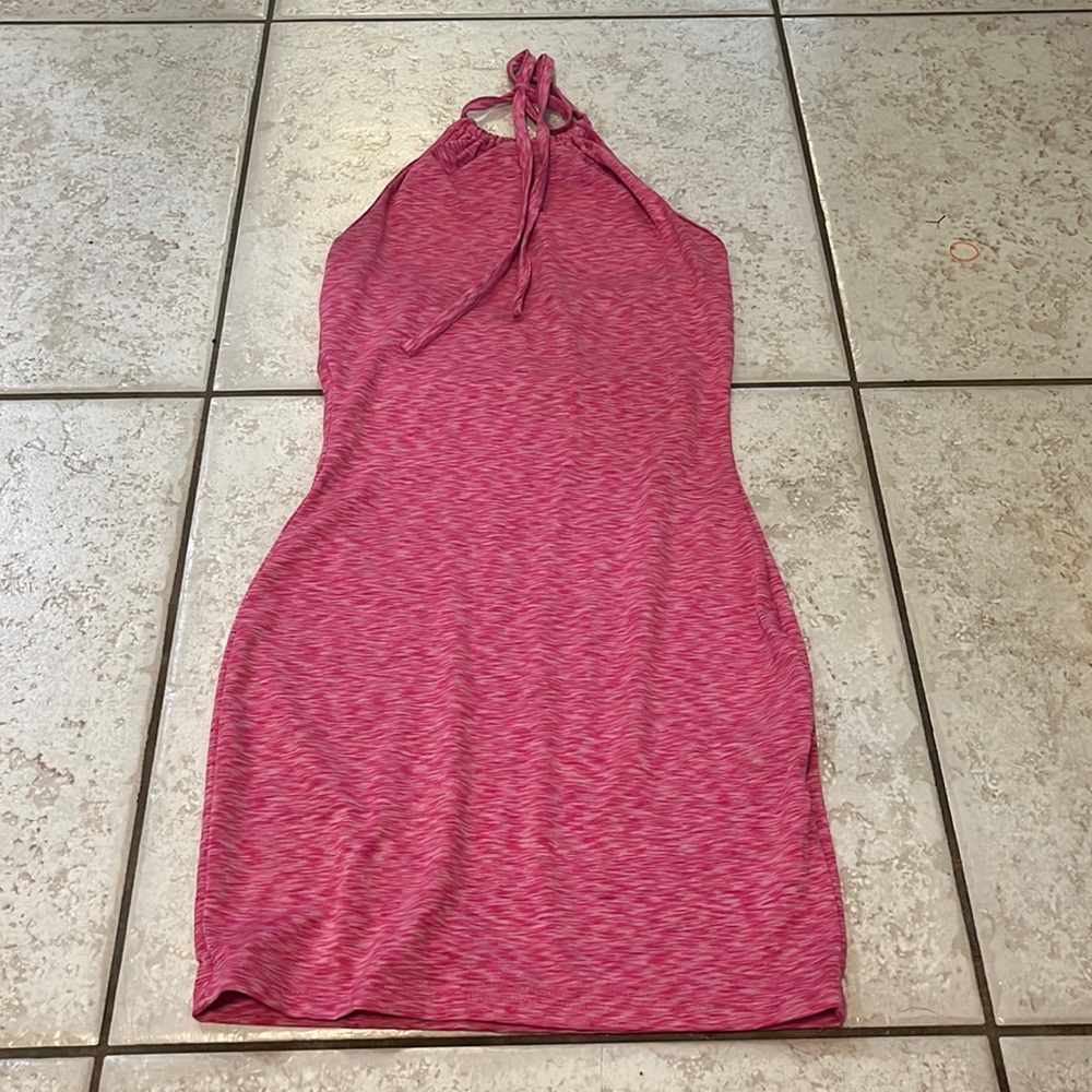 pink shein dress